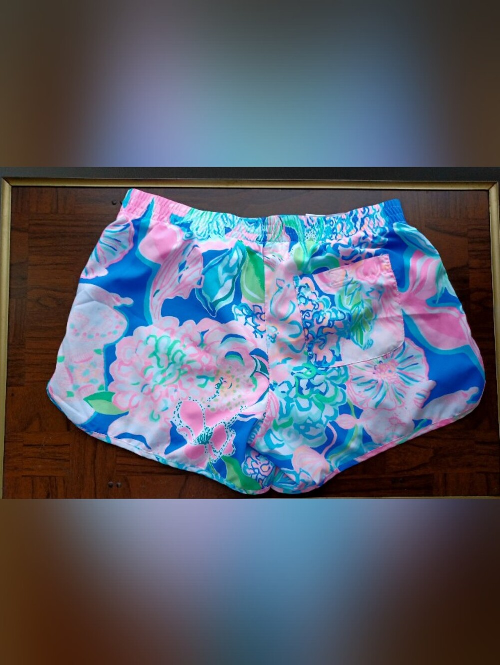 Lilly Pulitzer Ocean Trail Athletic Shorts - Peony For Your Thoughts, Size XS - Picture 7 of 13